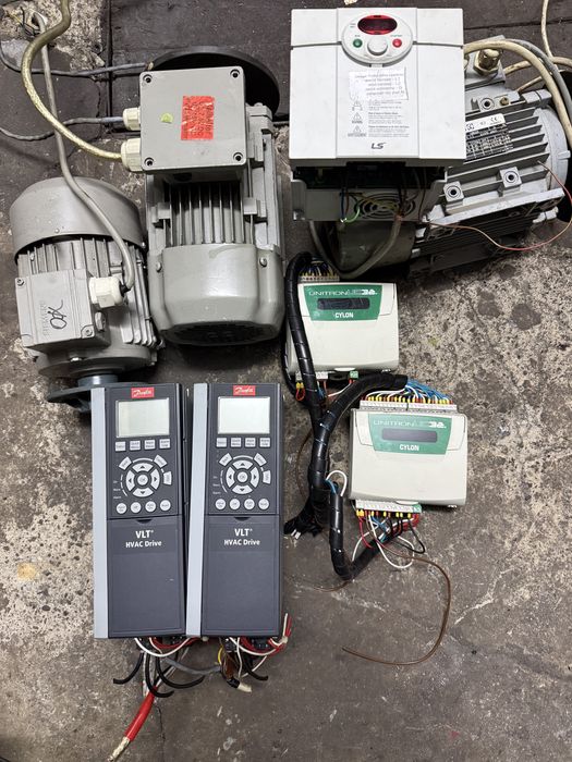Falownik Danfoss Silnik Siemens 0,75kW Ziehl Abegg 2,2kW Cylon UC32