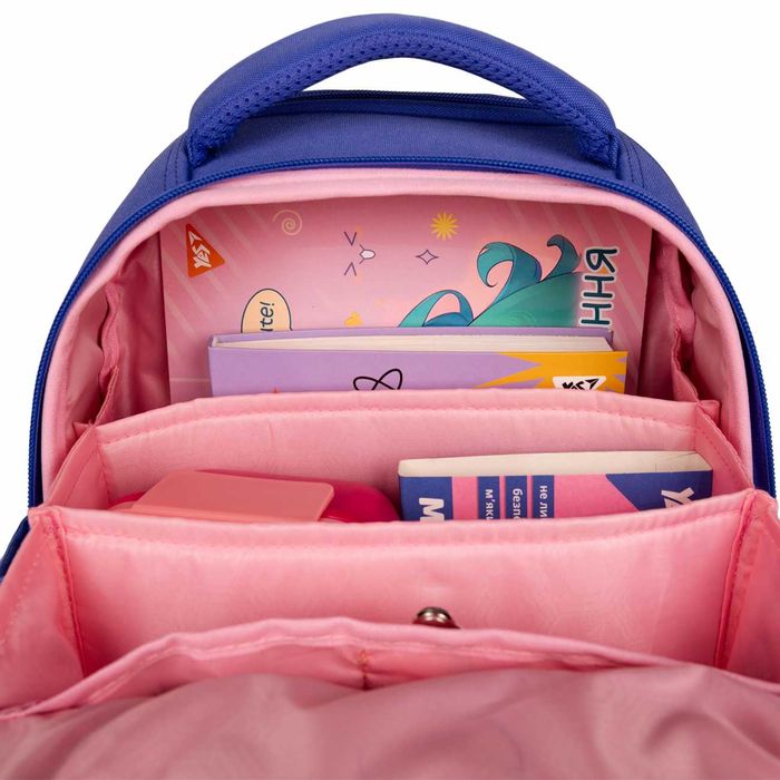 Рюкзак шкільний каркасний YES Purr Meow H-100 + пенал + сумка