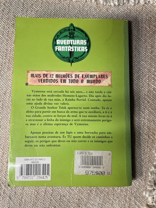 Livro Aventuras Fantasticas Arma de Telak