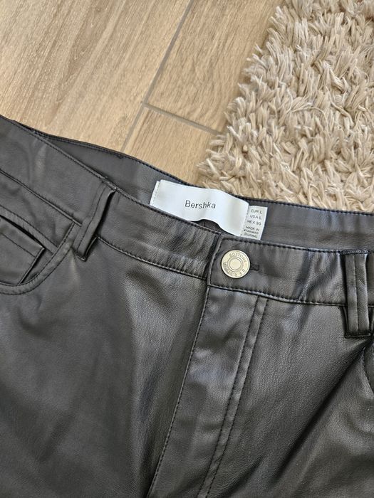 Spodnie czarne lateks eco skóra