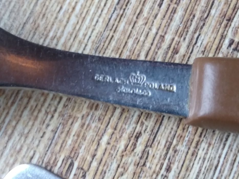 Komplet sztućców Gerlach bakelit 23 sztuki Prl