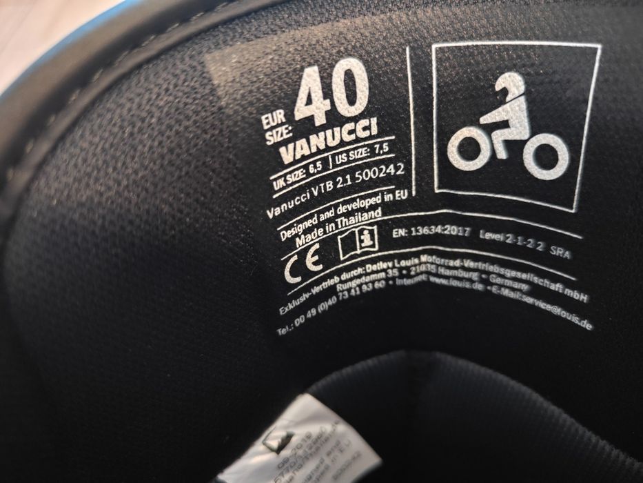 Buty motocyklowe vanucci vtb2 na motor 40