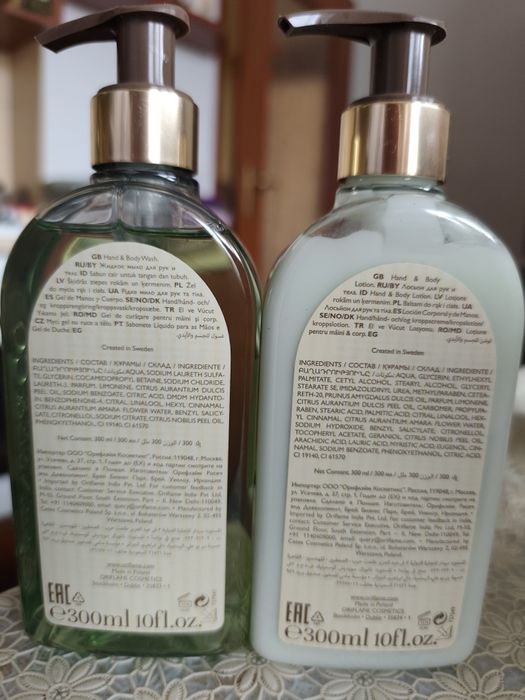 Essense &Co Zestaw Oriflame mydło w płynie plus balsam