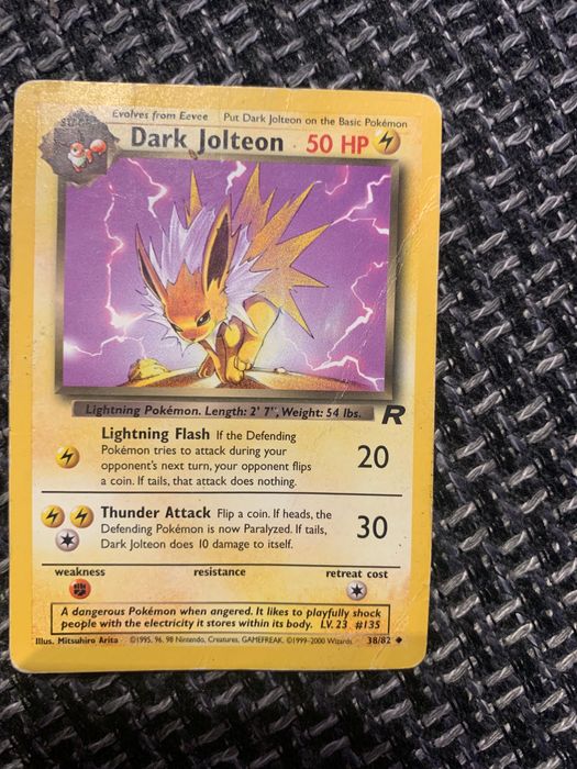 Dark Jolteon karta Pokemon