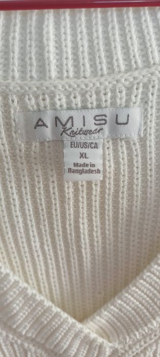 sweter biały r. xl
