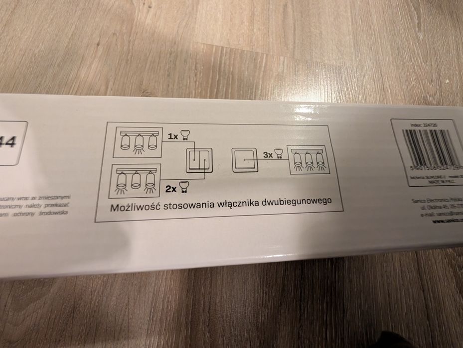 Oprawa sufitowo-ścienna. Turyn. IP44. 3xGU10