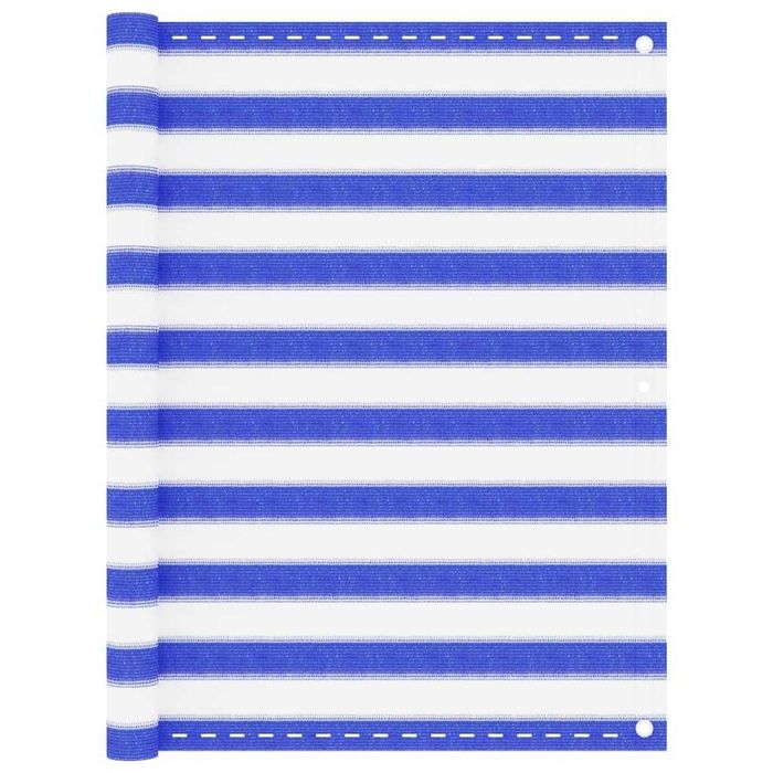 Siatka cieniująca biało-niebieska 1,8 m/10 m relaxdays