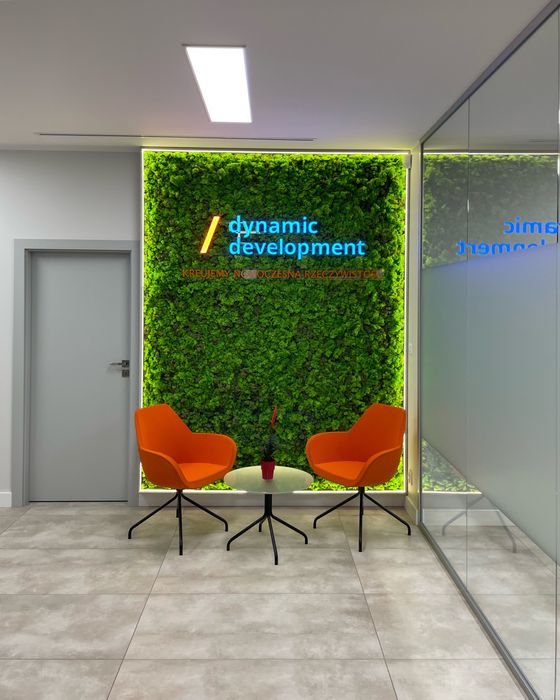 Ścianka z mchu obraz z mchu