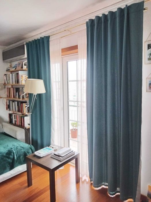 Cortinados de Sala em tecido de boa qualidade