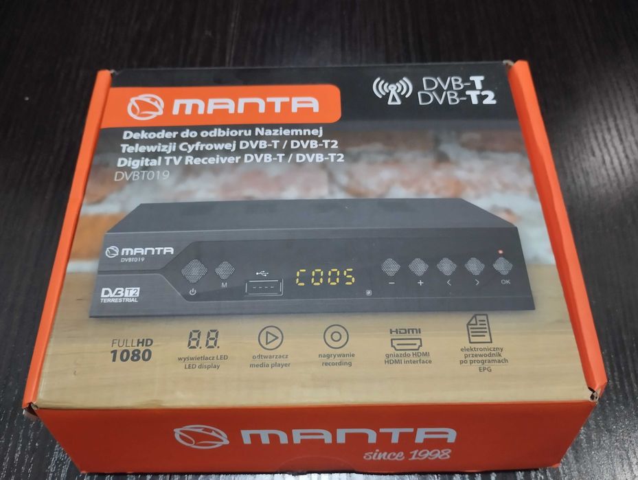 Dekoder DVB-T2 Manta OK