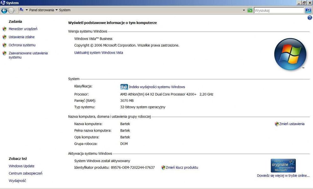 Komputer Stacjonarny HP, monitor GRATIS
