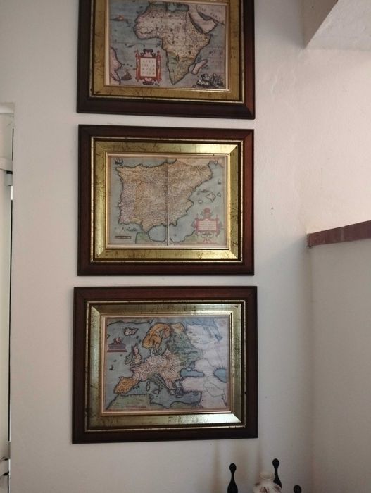 Quadros de mapas antigos