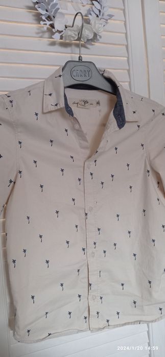 Koszula chłopięca w palmy 128 H&M