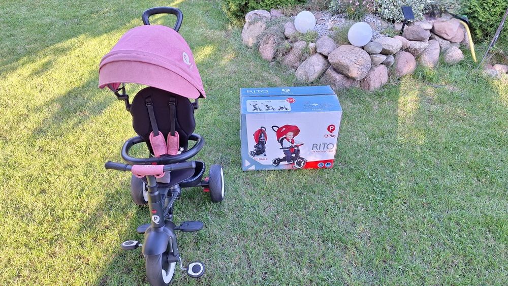 Rowerek trójkołowy RITO QPLAY - różowy