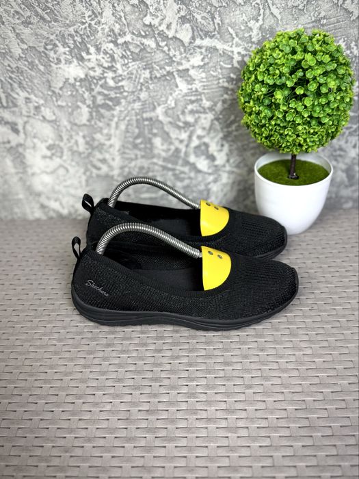 Skechers Memory Foam балетки мокасины 37 размер женские черные
