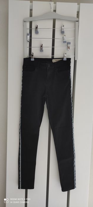 spodnie jeans jeansy rozm. 38 / M czarne