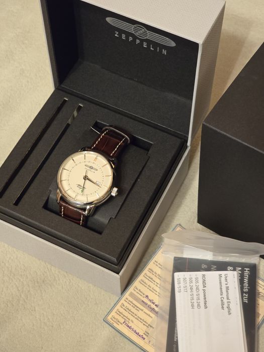 Męski zegarek na rękę Zeppelin Atlantic. Nowy. Na prezent.