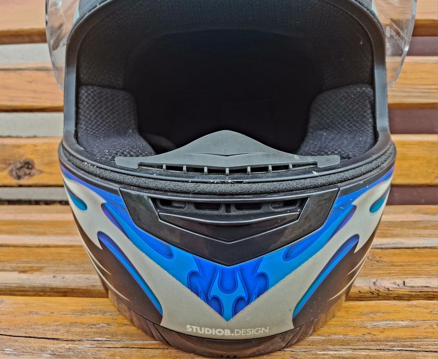 Мотошолом LAZER Vertigo Viper Black-Blue  розмір М