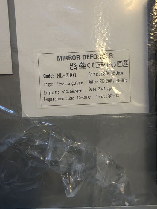 Lustro z podświetleniem led