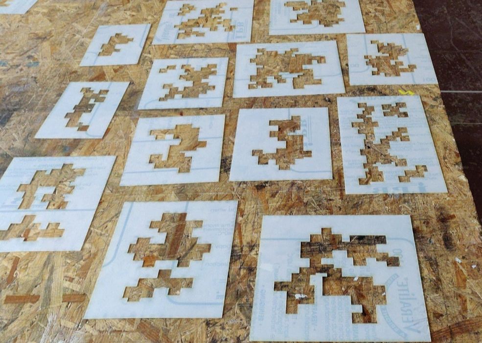 Трафарет. Лекало. Лазерная резка. Камуфляжний трафарет для краски