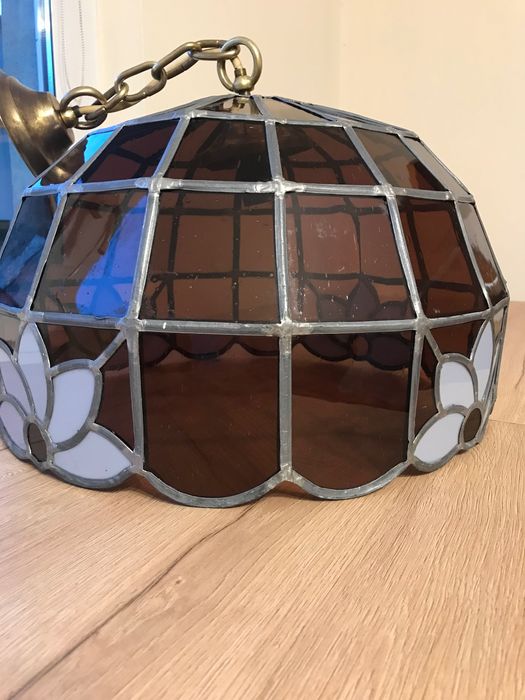 Lampa witrażowa vintage
