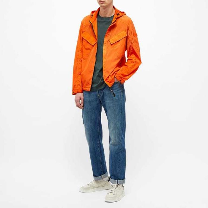 Куртка C.P. Company Hooded Google Zip Overshirt Spicy Orange
