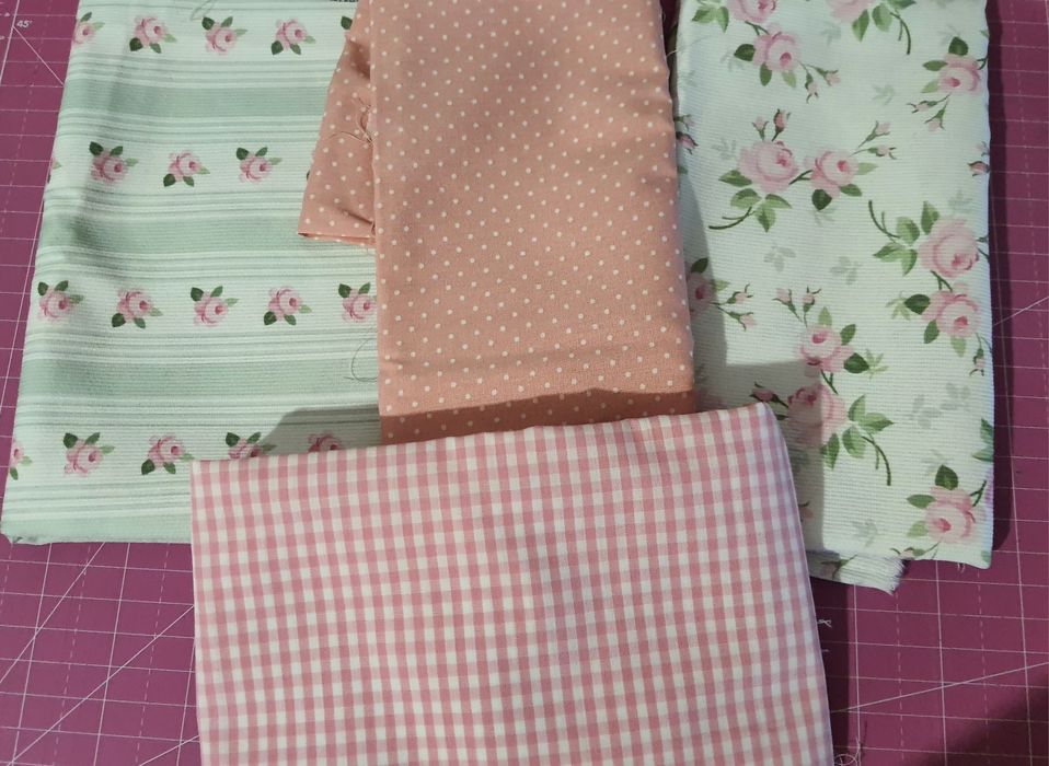 Pack 4 Tecidos algodão