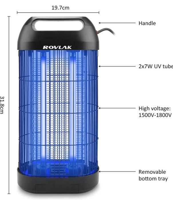 Lampa owadobójcza UV 14W