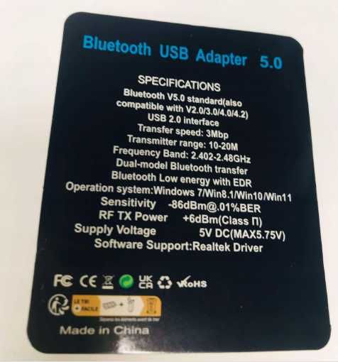 Адаптер USB Bluetooth
