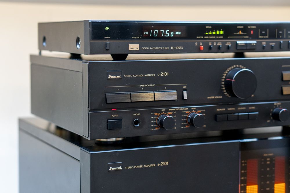 Zestaw Sansui B-2101 + C-2101 + TU-D55X (po serwisie)