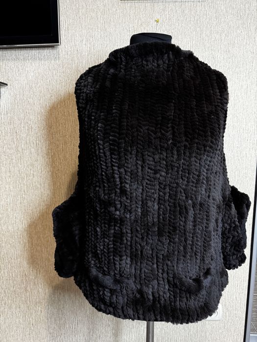 Шикарне хутряне пончо, светр люксового бренду larens zurich, оригінал