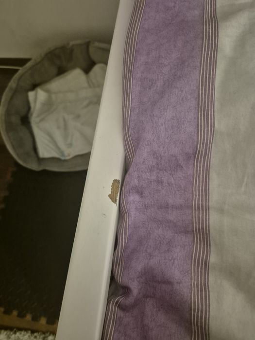Duże  dębowe Łóżko  3 osobowe z materacami