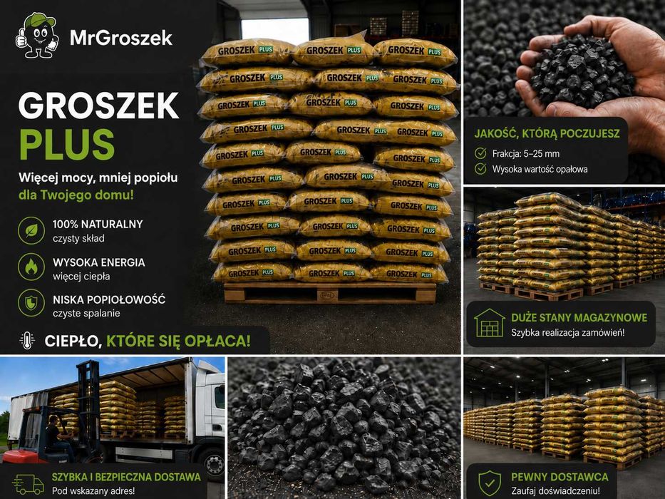 Tuszów Narodowy GROSZEK PLUS i okolice 1000kg sprawdzony dostawca sprzedaż worki 25kg