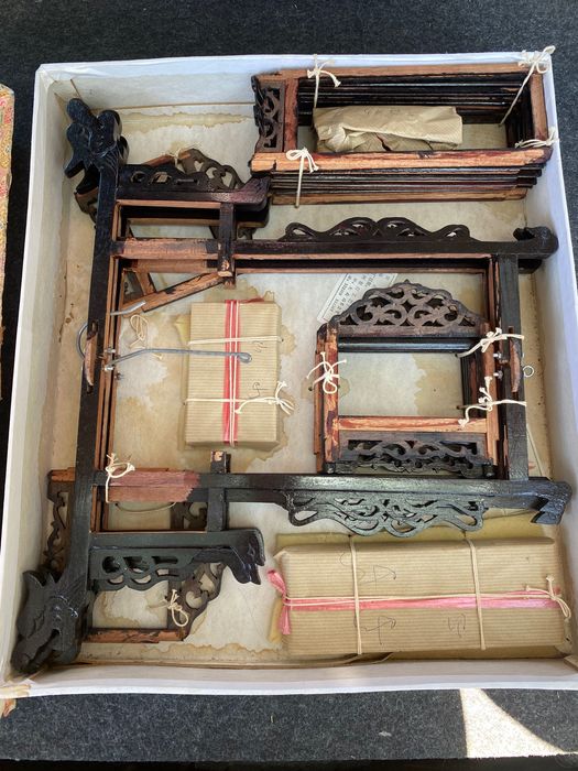 Lanterna Suspensão Chinesa Anos 30 China 75 cm Nova Madeira exótica
