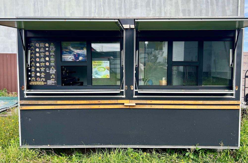 Торговий Причіп Купава (3,6х1.8х2,15 м) Кавʼярня Фастфуд. В наявності
