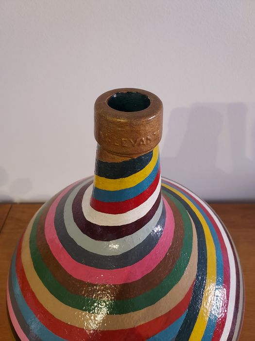 Garrafão Grande de Vidro Pintado à Mão