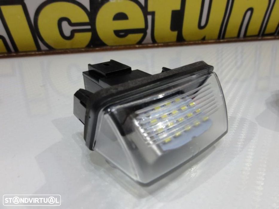 Suporte De Lâmpada De Matrícula Com Led Branco Para Peugeot 206, 206+, 207, 407, 406, 306, 307, 308, Partner B9/M49/M59 3/5-drs, 406 4/5-drs, 407