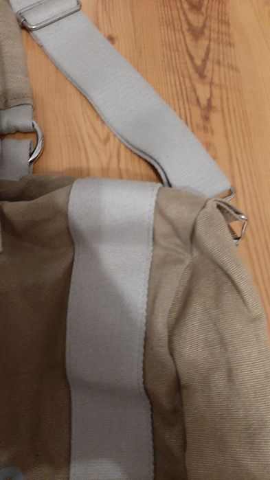 Torba na ramię z  mocnego materiału.  Zieleń Khaki/ szara.