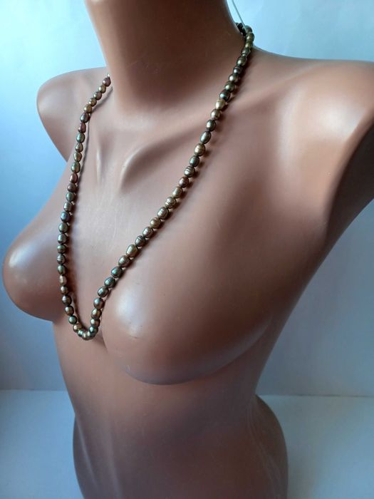 Намисто, річкові культивовані перлини. 66 см.