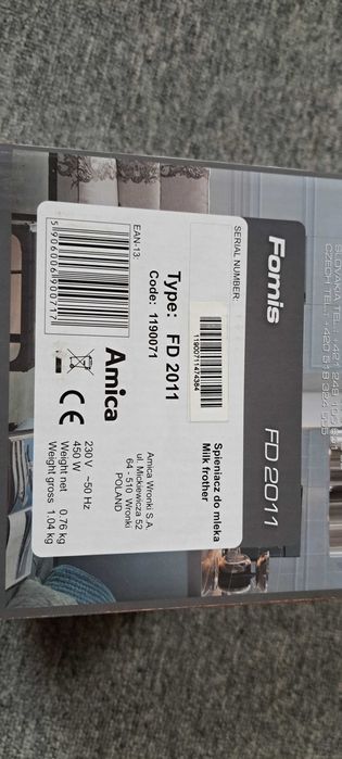 Spieniacz do mleka AMICA FD 2011