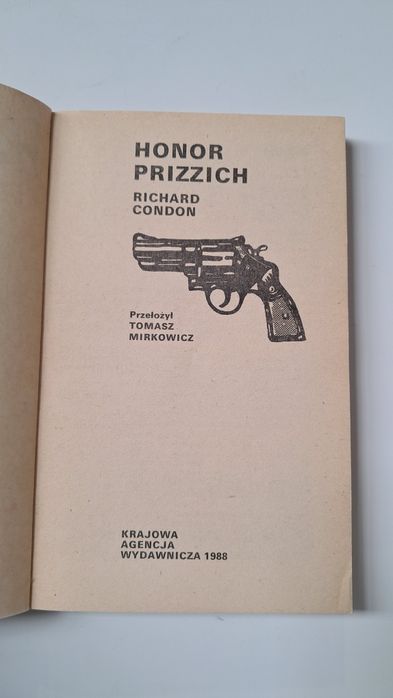 Honor Prizzich książka