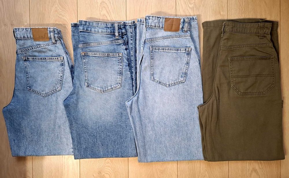 4 pary spodni damskich, jeans roz. 36 H&M, NewYorker, HIT!