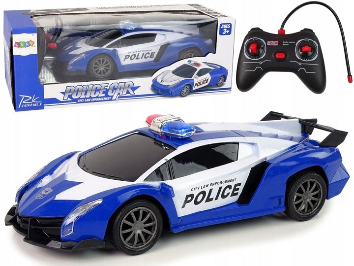 Auto Samochód Wyścigowe Policja R/c Policyjne Pilot Na Sterowanie Rc