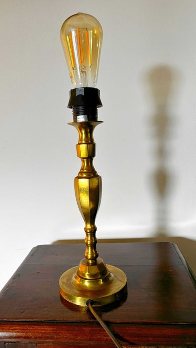 Piękna lampa ArtDeco mosiężna