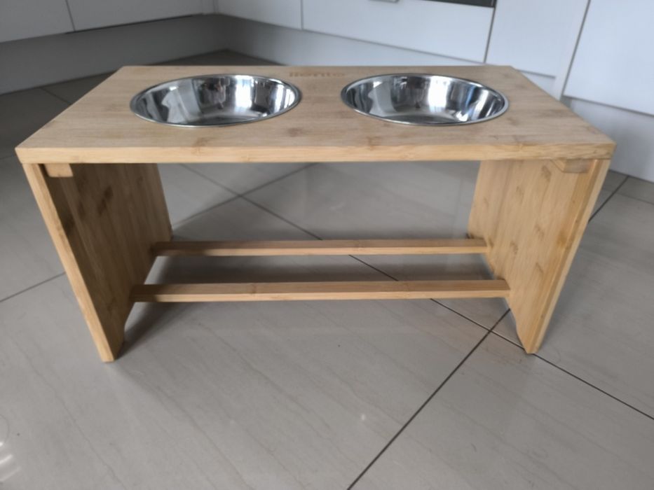 Lionto podwyższona miska dla psów z bambusa L