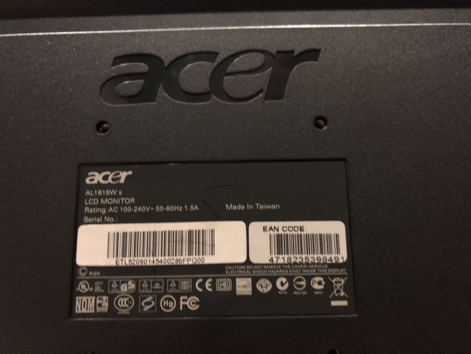 Monitor Acer AL1916W