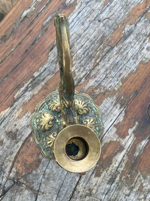 Редкий советский латунный подсвечник, клеймо, цена 9 руб., 870 г