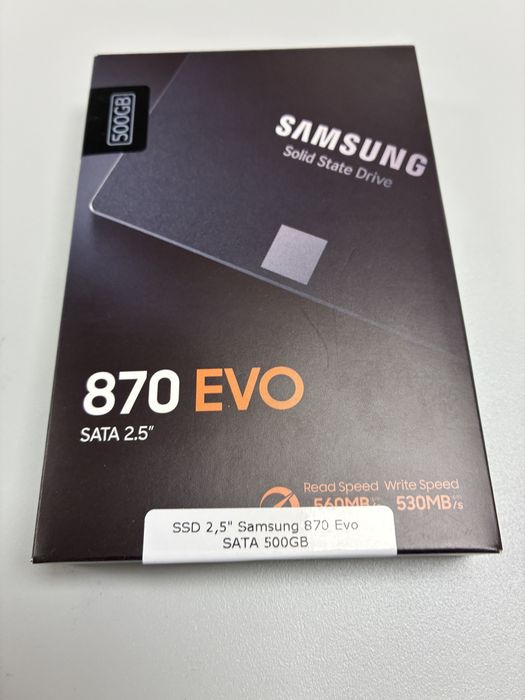 Disco SSD 2.5 Samsung 870EVO 500GB (novo)