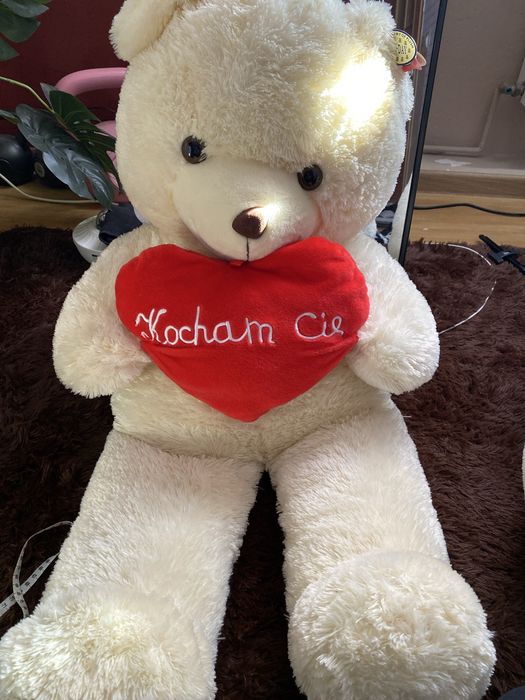 Duży miś z napisem 1m