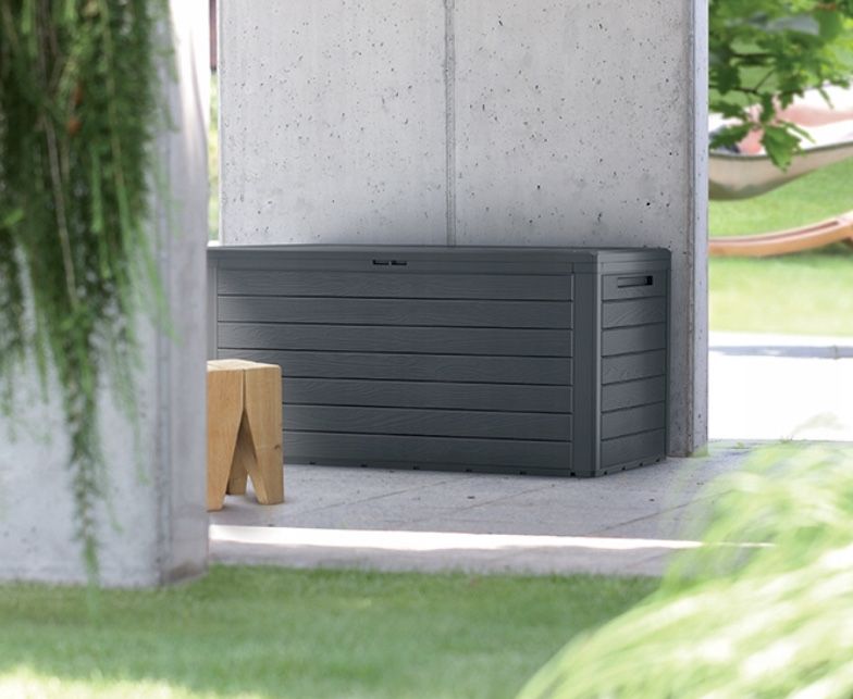 Skrzynia Ogrodowa Schowek 280 L na Ogród Taras Balkon Duża Pojemna